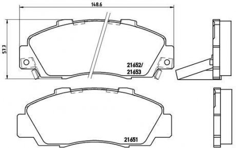 Тормозные колодки BREMBO P28 026