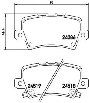 Тормозные колодки BREMBO P28 038