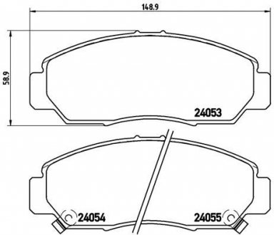 Гальмівні колодки дискові BREMBO P28 047