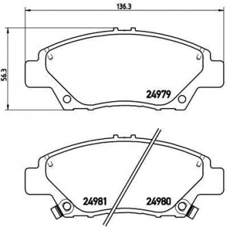 Тормозные колодки BREMBO P28 050