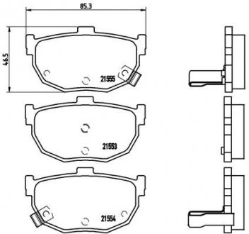 Тормозные колодки BREMBO P30 003