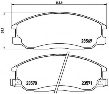 Тормозные колодки BREMBO P30 013