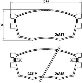 Гальмівні колодки дискові BREMBO P30 026