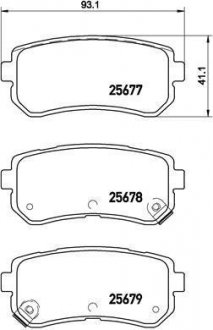 Тормозные колодки BREMBO P30 068