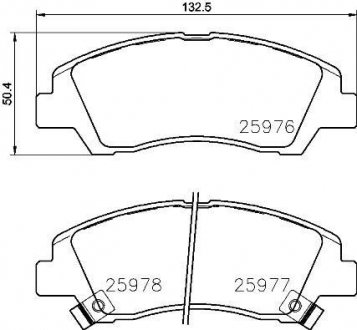 Гальмівні колодки дискові BREMBO P30 076