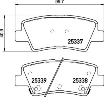 Тормозные колодки BREMBO P30 094