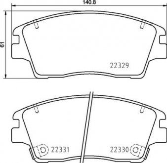 Тормозные колодки BREMBO P30 096