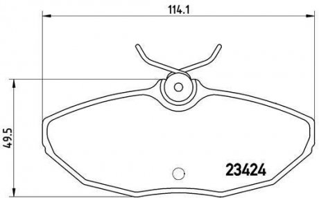 Гальмівні колодки дискові BREMBO P36 013