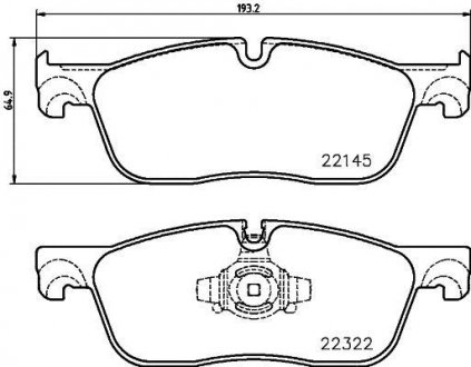 Гальмівні колодки дискові BREMBO P36 035