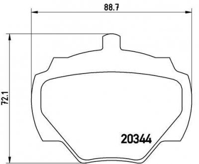 Гальмівні колодки дискові BREMBO P44 001