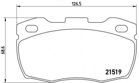 Тормозные колодки дисковые BREMBO P44 005