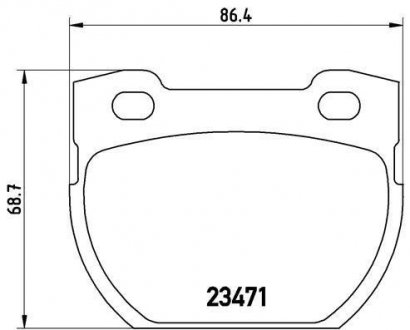 Тормозные колодки BREMBO P44 006