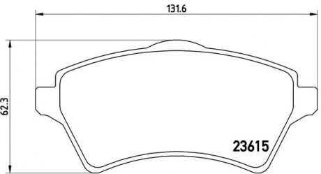 Тормозные колодки BREMBO P44 011