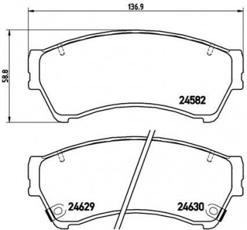 Тормозные колодки BREMBO P49 039