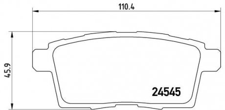 Тормозные колодки BREMBO P49 041