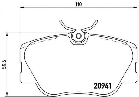 Колодки тормозные BREMBO P 50 008