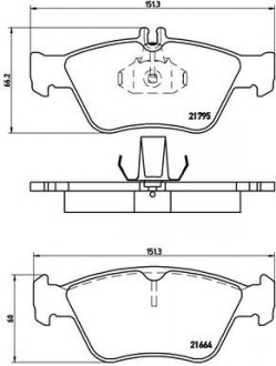 Тормозные колодки BREMBO P50 023