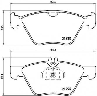 Гальмівні колодки дискові BREMBO P50 026