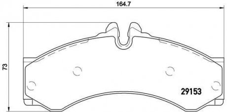 Гальмівні колодки дискові BREMBO P 50 028