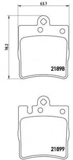 Тормозные колодки BREMBO P50 033