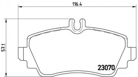 Тормозные колодки дисковые BREMBO P50 035