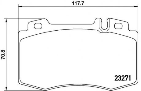 Тормозные колодки BREMBO P50 041