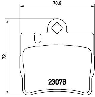 Тормозные колодки BREMBO P50 042