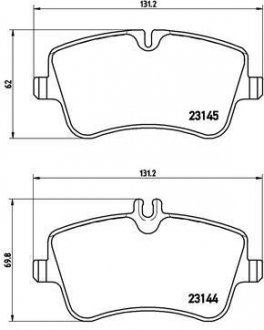 Гальмівні колодки дискові BREMBO P 50 045