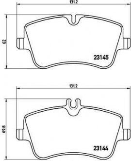 Гальмівні колодки дискові BREMBO P50 046