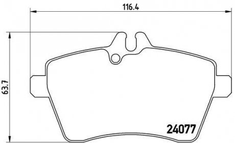 Гальмівні колодки дискові BREMBO P50 054