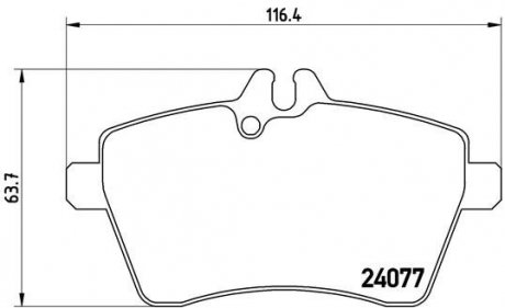 Тормозные колодки BREMBO P50 056