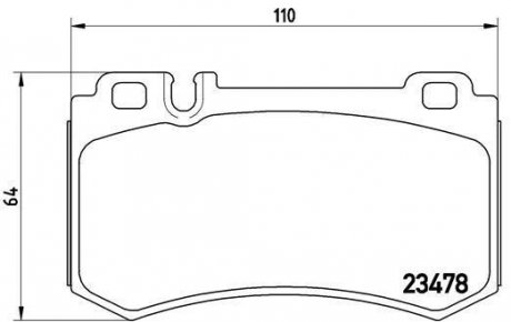 Гальмівні колодки дискові BREMBO P50 061