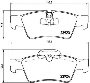 Тормозные колодки дисковые BREMBO P50 064