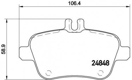 Тормозные колодки BREMBO P50 091