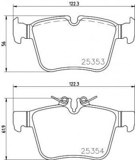 Тормозные колодки BREMBO P50 122