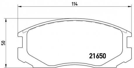 Тормозные колодки дисковые BREMBO P54 015