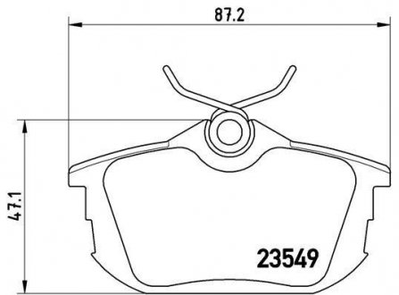 Тормозные колодки BREMBO P54 023