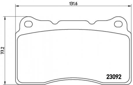 Гальмівні колодки дискові BREMBO P54040