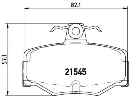 Тормозные колодки BREMBO P56 024