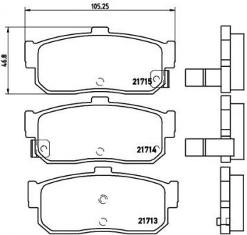 Тормозные колодки BREMBO P56 029