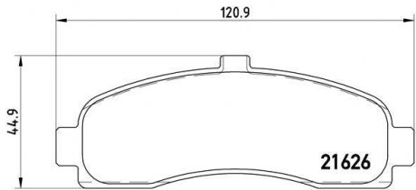 Гальмівні колодки дискові BREMBO P56 031