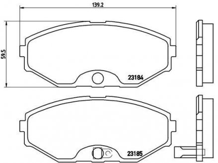 Тормозные колодки BREMBO P56 045