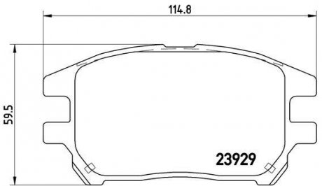 Гальмівні колодки дискові BREMBO P56 050