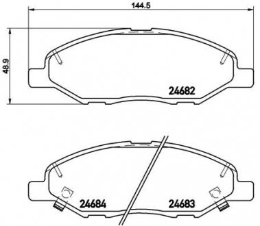 Тормозные колодки BREMBO P56 088