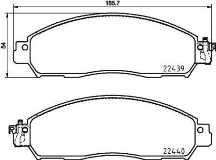 Тормозные колодки дисковые BREMBO P56 118