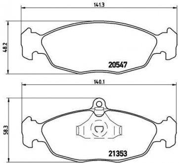 Тормозные колодки дисковые BREMBO P59 011 (фото 1)