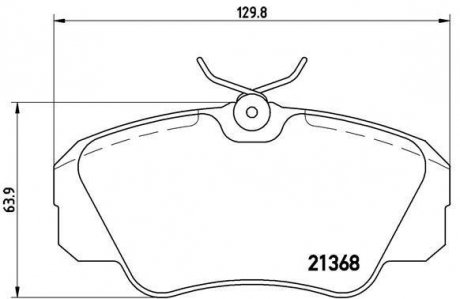 Тормозные колодки дисковые BREMBO P59 016