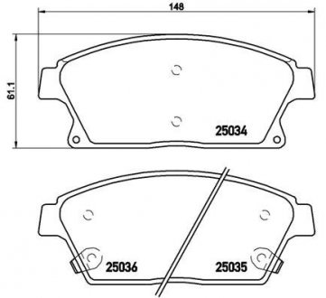 Тормозные колодки BREMBO P59 077