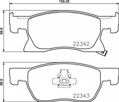 Гальмівні колодки дискові BREMBO P59 092