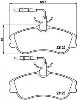 Тормозные колодки BREMBO P61 060